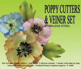 Poppy Cutter and Veiner Set