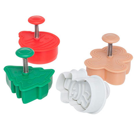 Plunger Cut Out Set Christmas 4pc