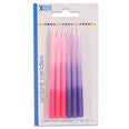 Ombre Candle Pink and Purple 12/pkg