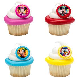 Mickey Mouse Clubhouse You Betcha Cupcake Topper Rings - 12 Pack