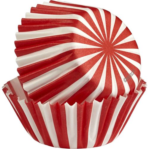 Red and White Mini Baking Cups