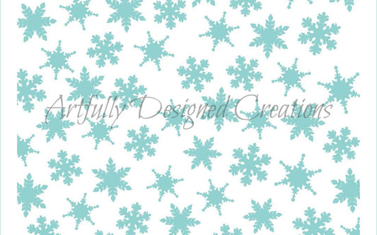 Snowflake Background Stencil