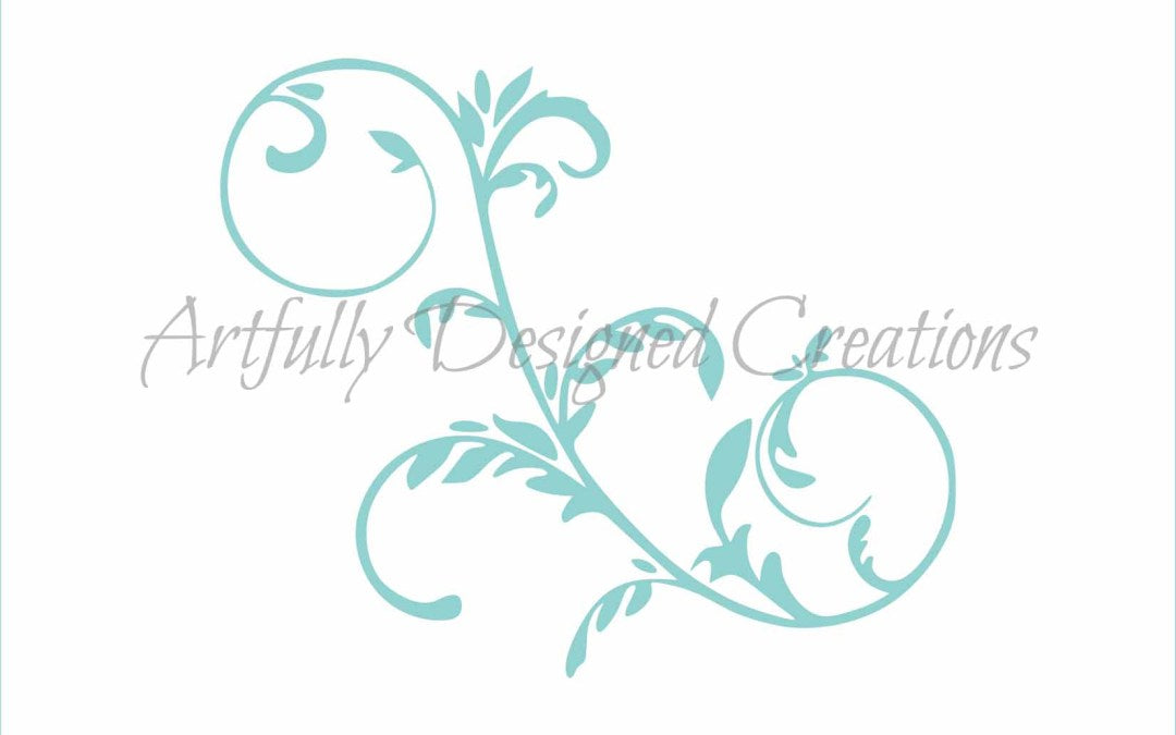 Christmas Flourish Design Stencil