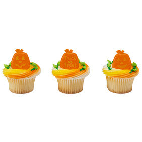 Pumpkin Faces Cupcake Rings