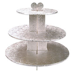 3 Tier Foil Cupcake Stand
