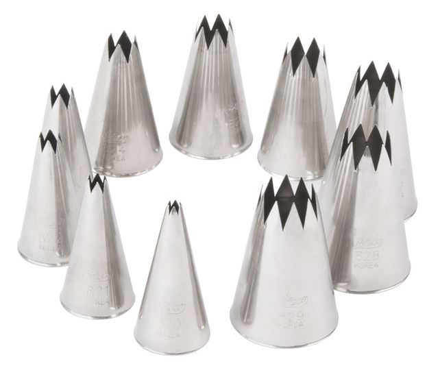 Star Pastry Tip Set 10 Piece