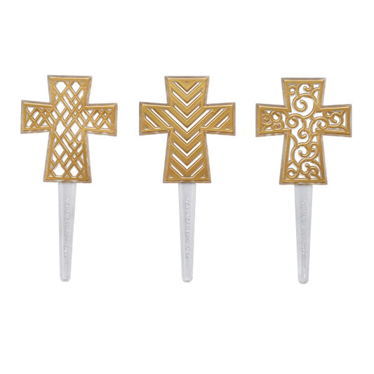 Gold Cross Picks Assorted Designs
