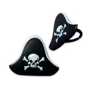 Pirate Hat Rings 6/pkg
