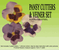 Pansy Cutter and Veiner Set