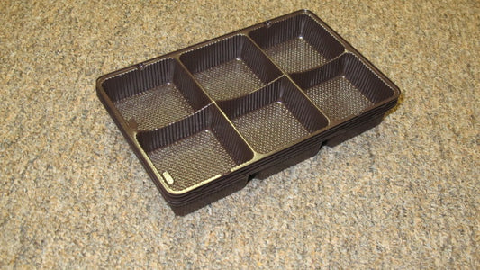 Candy Box 6 Cavity Brown Insert