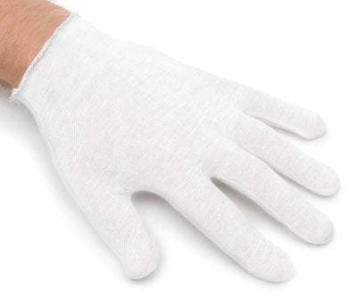 White Cotton Gloves Large
