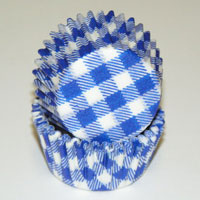 Gingham Mini Baking Cups