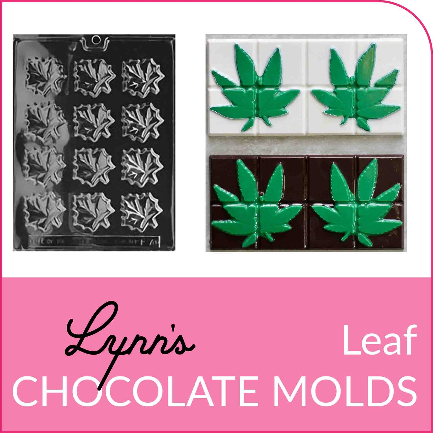 Shop leaf themed chocolate molds from Lynn's Cake, Candy, & Chocolate Supplies.