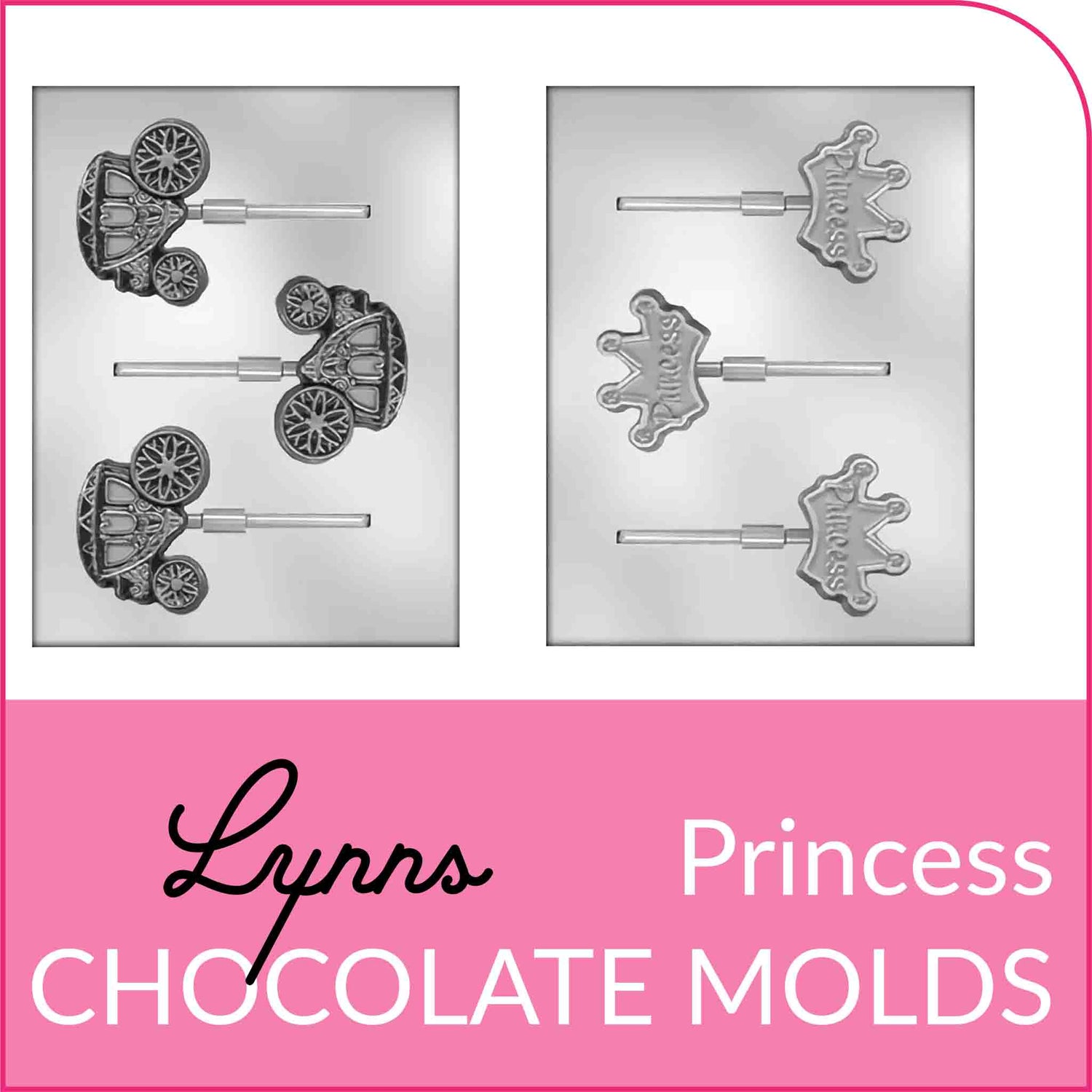 Shop Princess Themed Chocolate Molds from Lynn's Cake, Candy, and Chocolate.