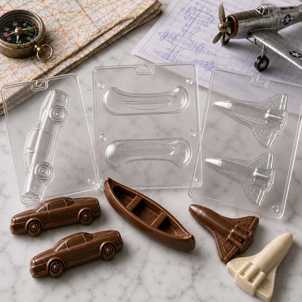 Vehicle Chocolate Molds