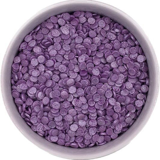 Pearl purple confetti quin sprinkles
