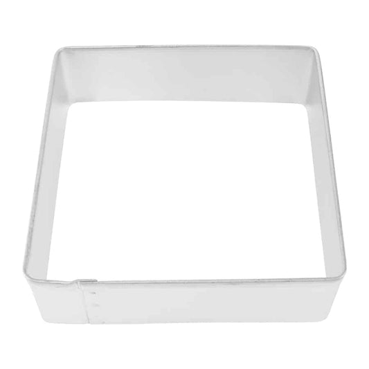 3-inch square cookie cutter with straight edges, perfect for baking and crafting projects.