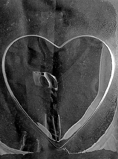 Clear plastic mold featuring a smooth, heart-shaped chocolate lid with no design—ideal for custom decorating or minimal presentations.