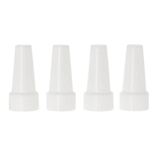 Set of four Ateco 399 pastry tube covers, designed to fit standard piping couplers and keep icing fresh.