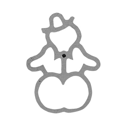 Snowman Rosette Iron Mold