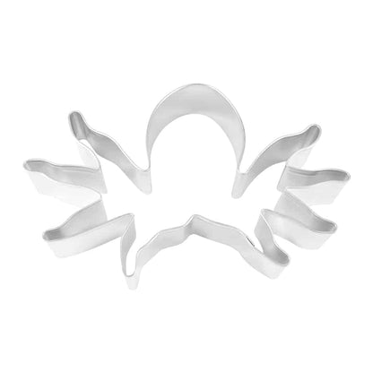 Metal octopus-shaped cookie cutter with eight tentacles and a rounded head.