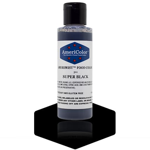 Super Black AmeriMist Airbrush Food Coloring - 4.5 oz