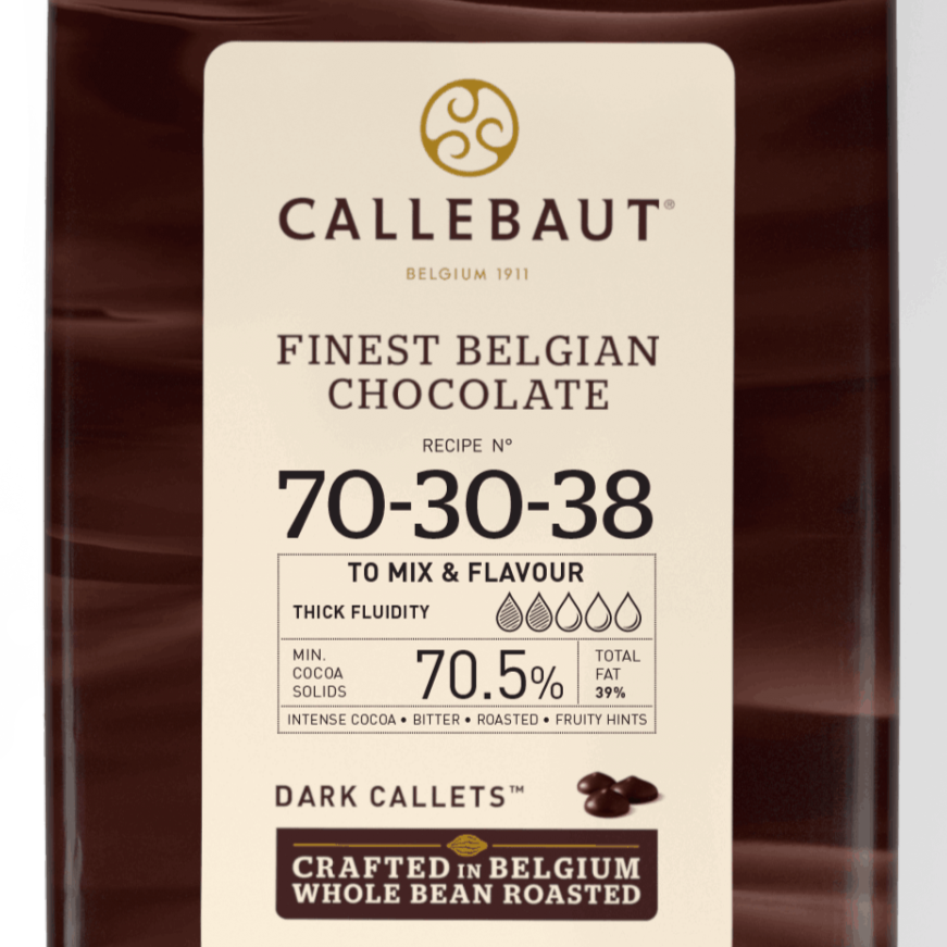 Callebaut Bittersweet Dark Chocolate Callets - 70.5%