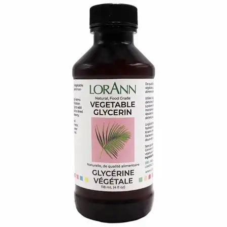 4 ounce bottle of Lorann Vegetable Glycerin