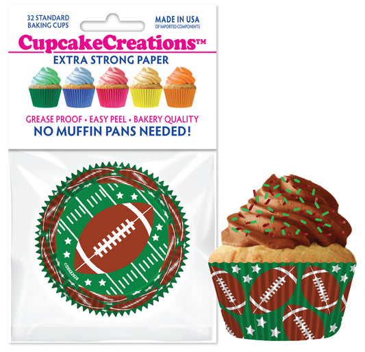 Football Standard No Pan Baking Cups