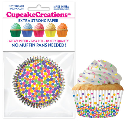 Fun Dots Standard No Pan Baking Cups