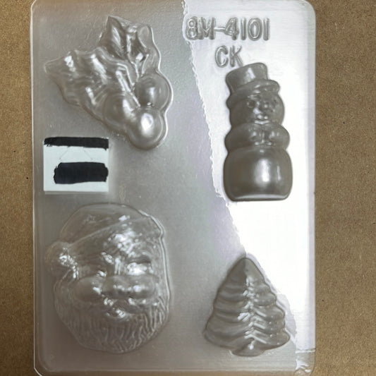 Mini 4pc Christmas Mold