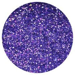 Close-up of purple galaxy glitter dust.