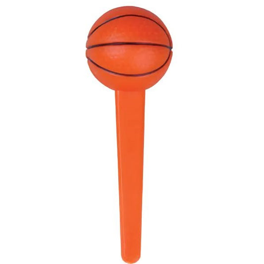 Basketball cupcake picks for sports-themed parties, featuring an orange basketball design, great for basketball fans and team celebrations.