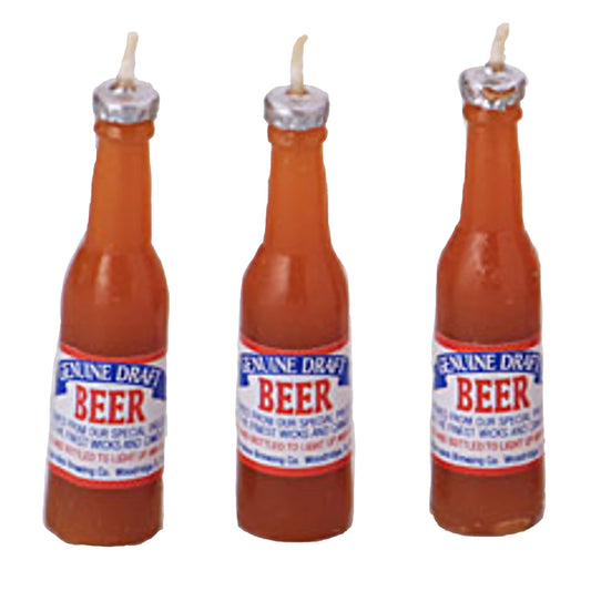 Beer Bottle Novelty Candles - 6 Pack