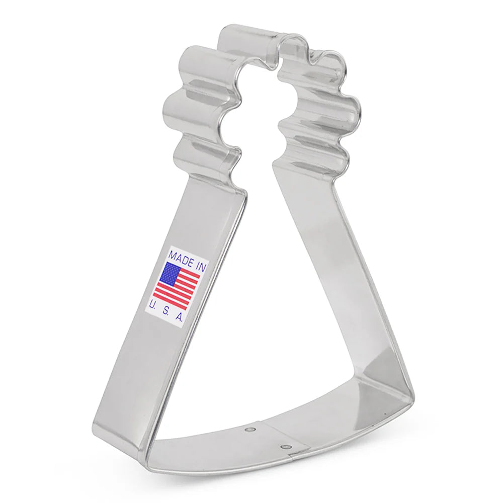 Ann Clark 4-inch Birthday Hat Cookie Cutter with Made in USA label, shown on a white background.