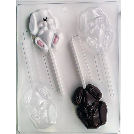 Bunny w/ Floppy Ears Chocolate Lollipop Mold
