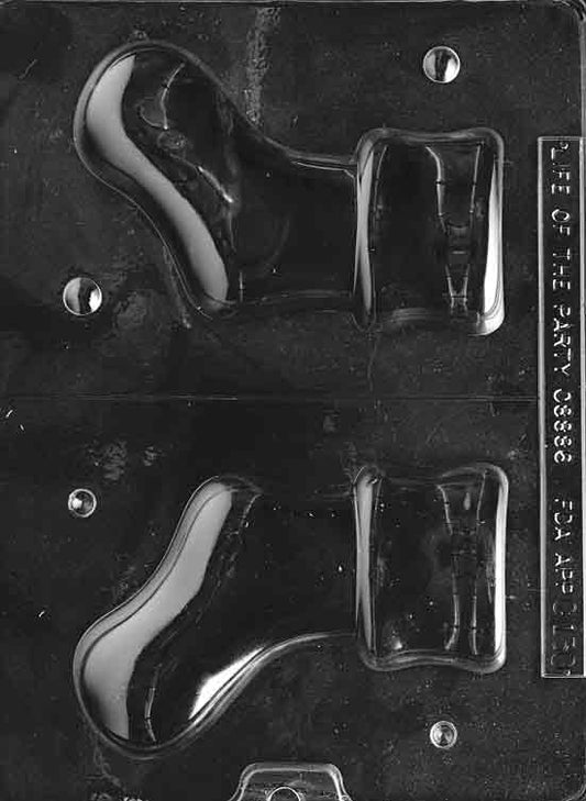 Image of 3D BOOT mold showing classic boot shape with rounded toe and slight heel, styled for Santa’s look