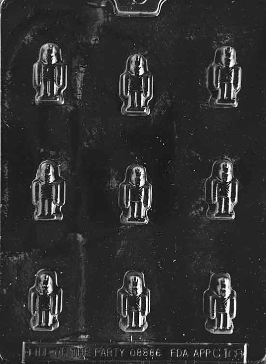 Image of Bite-Sized SOLDIERS mold with several small soldier figures in uniform and upright pose