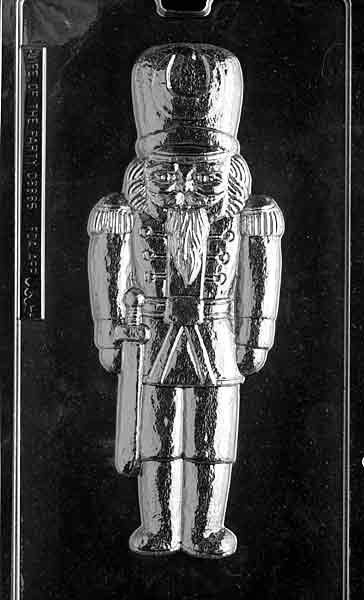 LARGE SOLDIER mold showing classic nutcracker-style soldier in uniform