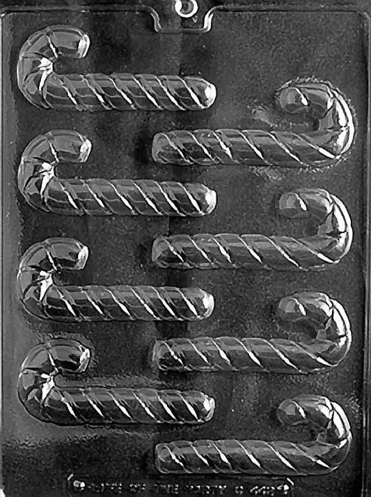 Mold for mini candy cane chocolates