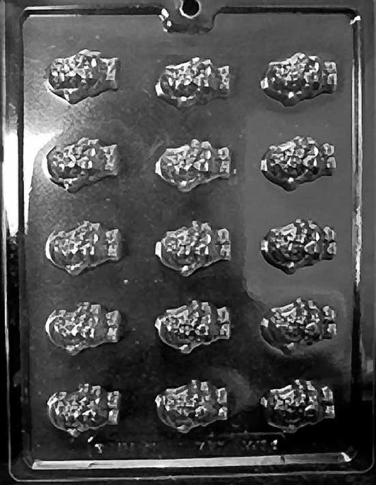 Bite-sized Santa mold for mini chocolates