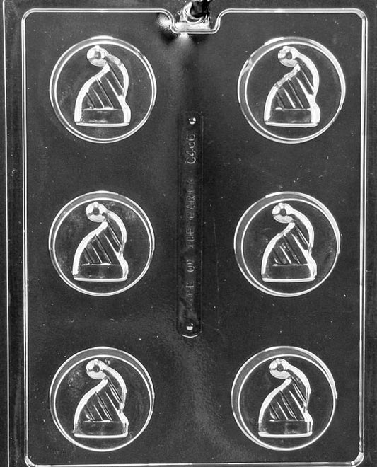 Santa hat-shaped chocolate cookie mold