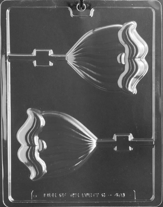 Chocolate mold shaped like Santa’s beard