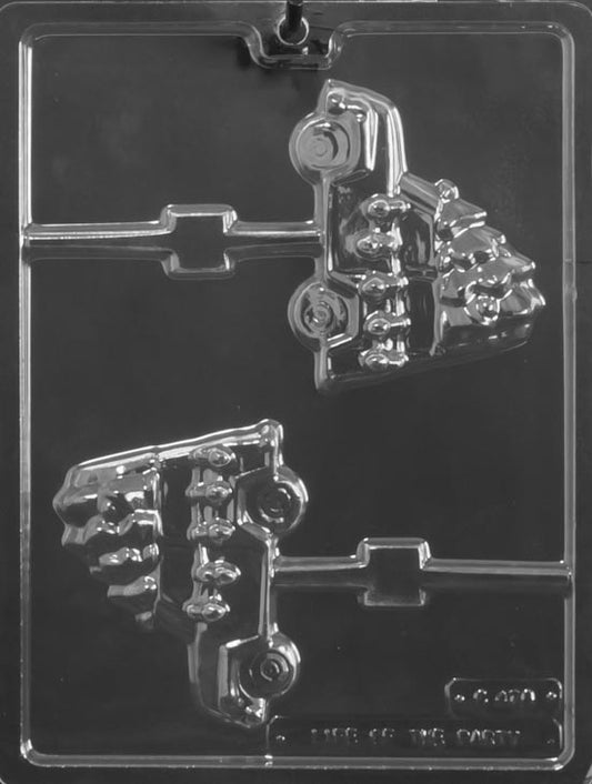Chocolate Lollipop mold with SUV and tree
