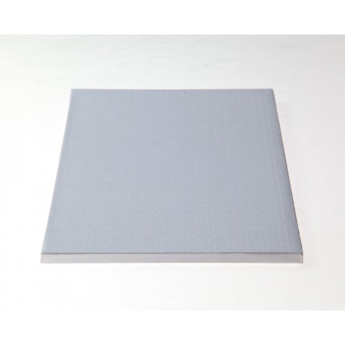 Full-sheet white cake drum with 1/2-inch B/C-Flute construction, perfect for professional cake presentations and event displays