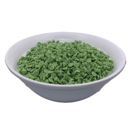 Clasen Green Mint Flavored Chocolate Drops - 1 lb