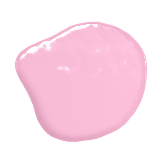 Swatch of Colour Mill Baby Pink Oil Blend food coloring showing a soft pastel pink with a smooth glossy finish