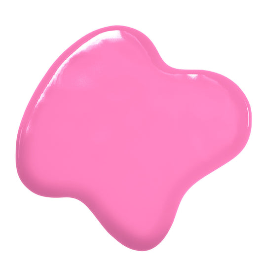 Swatch of Colour Mill Candy Oil Blend food coloring showing a bright bubblegum pink with a smooth, glossy finish