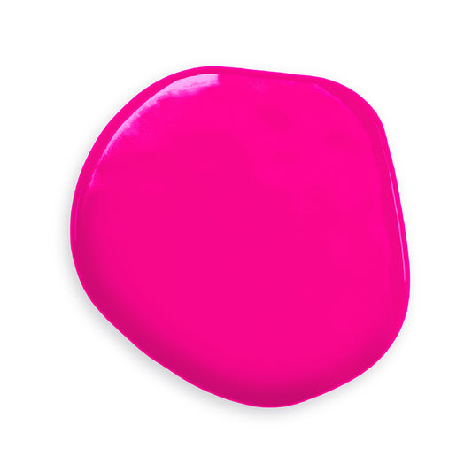 Swatch of Colour Mill Hot Pink oil-based food coloring showing a bold, vibrant pink hue.