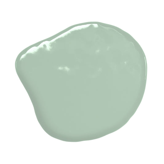 Smooth swatch of Colour Mill Sage oil-based food coloring in a soft dusty green with blue undertones